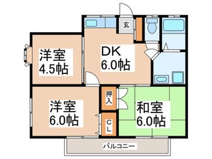 こさかハイツの物件間取画像